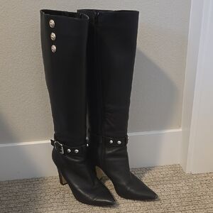 White House Black Market Black Over the Knee Boots